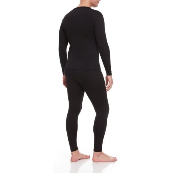 Men Winter Thermal Microfiber Fleece Long John Warm Baselayer Set 2-Pairs NWT - Picture 3 of 7